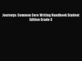 [PDF] Journeys: Common Core Writing Handbook Student Edition Grade 3 [Download] Online