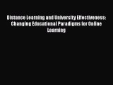 [PDF] Distance Learning and University Effectiveness: Changing Educational Paradigms for Online