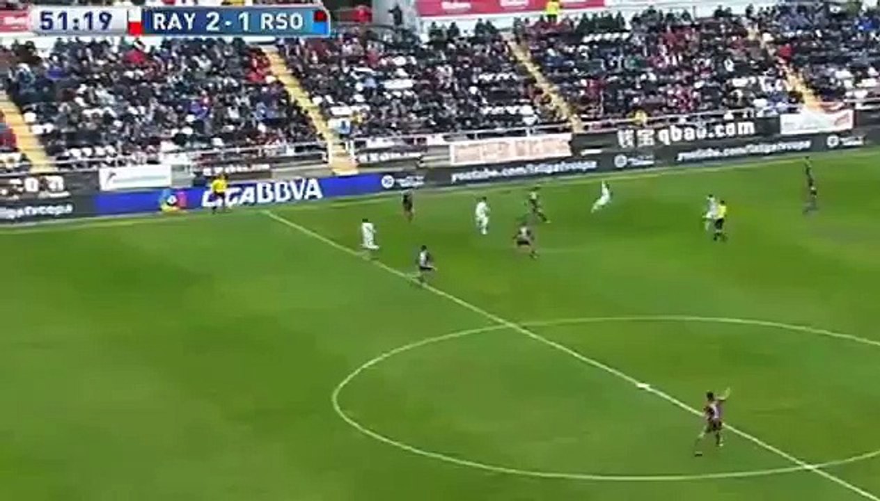 Райо Вальекано 2 - 1  Реал Сосьедад обзор 2-го тайма гол на 55 мин 03.01.2016