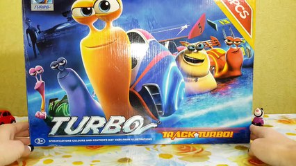 ✔ Турбо улитка игрушки для детей Распаковка Трек дорога видео