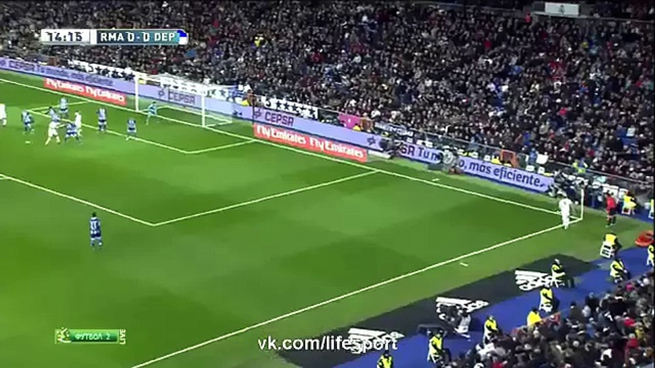 Реал Мадрид 1-0 Депортиво - Гол СЕРХИО РАМОСА  ИСПАНИЯ- Примера 09.01.2016