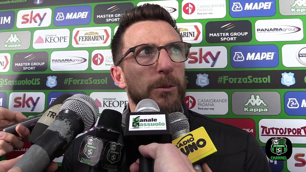 Mister Di Francesco prima di Sassuolo-Empoli 20/02/16