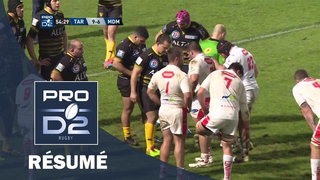 PRO D2 - Résumé Tarbes - Mont de Marsan: 33-13 - J19 - Saison 2015/2016