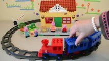 Peppa Pig Train Ride Mega Blocks Train Station Construction Set - Peppa Pig Toys English Episodes
