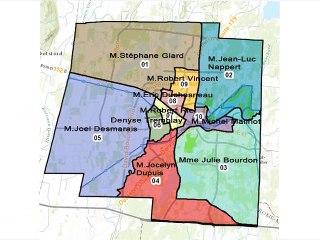 Ville de Granby quartiers 1,2,3,4,5,6,7,8,9,10