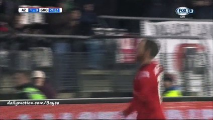 Vincent Janssen Goal HD -  AZ Alkmaar 1-0 Groningen - 20-02-2016