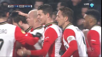Davy Propper Goal HD - PSV 1-0 Heracles  20-02-2016