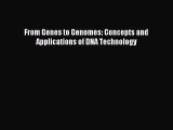 Download From Genes to Genomes: Concepts and Applications of DNA Technology PDF Free