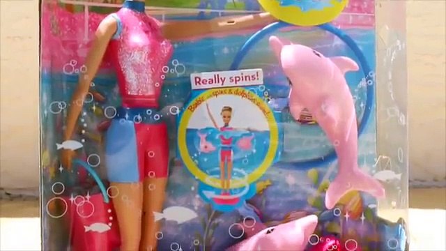 BARBIE Dolphin Trainer I Can Be Barbie Underwater Pool Toys Doll Pet Trainer DisneyCarToys