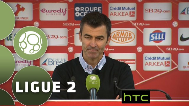 Conférence de presse Stade Brestois 29 - Red Star F.C (0-1) : Alex DUPONT (BREST) - Rui ALMEIDA (RED) - 2015/2016