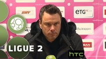 Conférence de presse Evian TG FC - FBBP 01 (1-1) : Romain REVELLI (EVIAN) - Hervé DELLA MAGGIORE (BBP) - 2015/2016