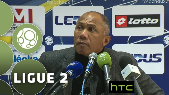 Conférence de presse FC Sochaux-Montbéliard - RC Lens (0-0) : Albert CARTIER (FCSM) - Antoine KOMBOUARE (RCL) - 2015/2016