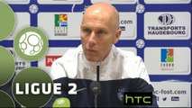 Conférence de presse Havre AC - US Créteil-Lusitanos (1-0) : Bob BRADLEY (HAC) - Laurent ROUSSEY (USCL) - 2015/2016