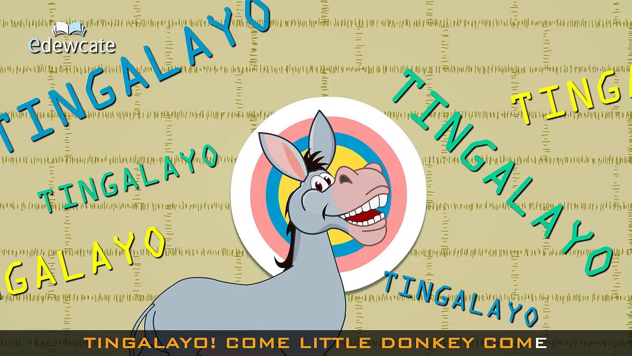 Edewcate english rhymes Tingalayo nursery rhyme