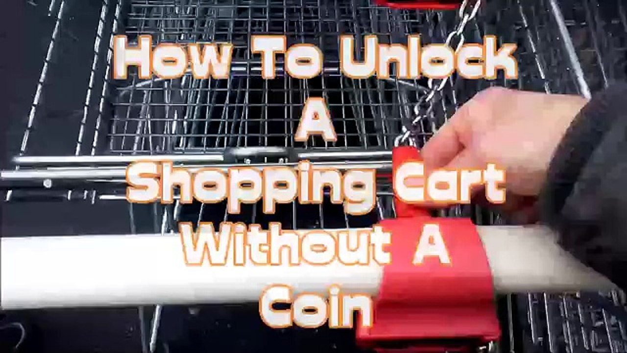 How To Unlock A Shopping Cart Without A Coin - Life Hack