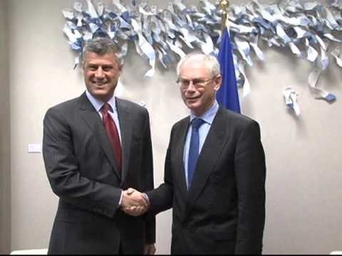 THAÇI ME VAN ROMPUY MBESHTETJE KOSOVES PER LIBERALIZIMIN E VIZAVE LAJM