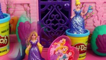 Giant Surprise EGG Disney Princess Toys PLAY DOH Eggs FROZEN ELSA Magic Clip Dolls DisneyCarToys