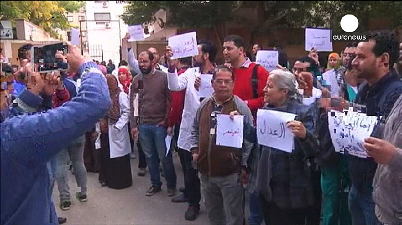 Ärztedemo gegen Polizeigewalt in Kairo