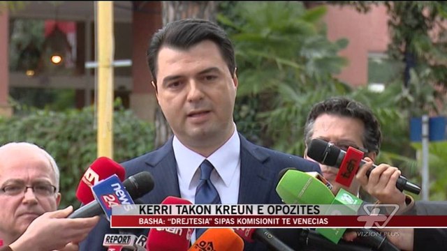 Kerri takon kreun e opozitës Basha - News, Lajme - Vizion Plus