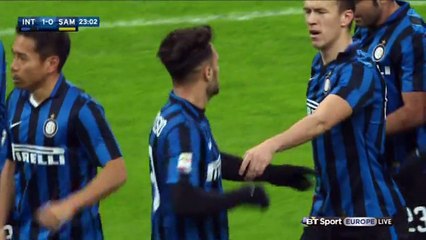 1-0 Danilo D'Ambrosio Goal Italy  Serie A - 20.02.2016, Inter Milano 1-0 Sampdoria
