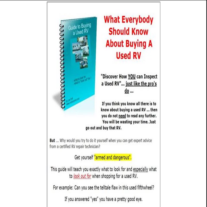 Used Rv Buyers Guide