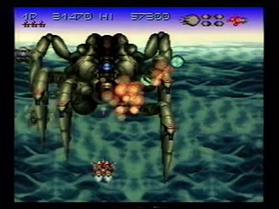 (SNES) Axelay  - GAMEPLAY #4 ..SNES VIDEO STOP..