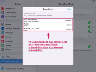 How to unsubscribe services on iOS?
