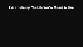 PDF Extraordinary: The Life You're Meant to Live  Read Online