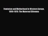 Read Feminism and Motherhood in Western Europe 1890-1970: The Maternal Dilemma Ebook Free