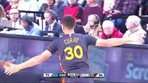 Damian Lillard's 4-Point Play on Curry - Warriors vs Blazers - 2016 - NBA 2015-16 Season -