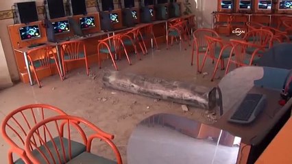 Patlayan buhar kazanının borusu internet kafeye böyle girdi