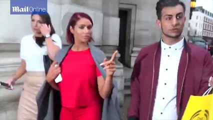 Amy Childs leaves Ashley Isham fashion show in bold outfit