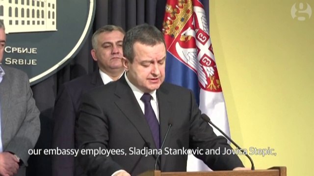 Serbian foreign minister says embassy staffers held by Isis in Libya killed in US airstrikes