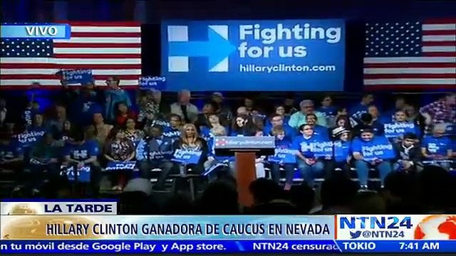 Hillary Clinton se impone sobre Bernie Sanders en los caucus de Nevada Configurar