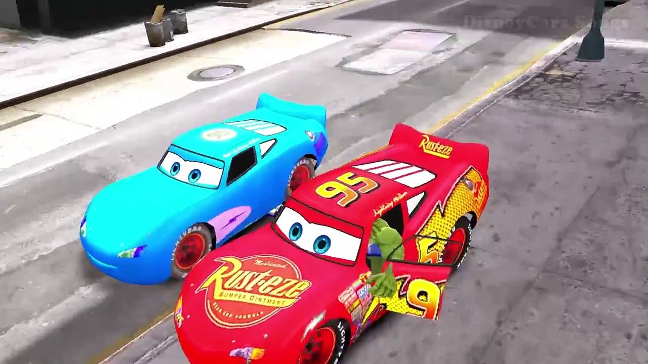 The Farmer in the Dell Nursery Rhymes Song for Children HULK, Lightning McQueen Cars