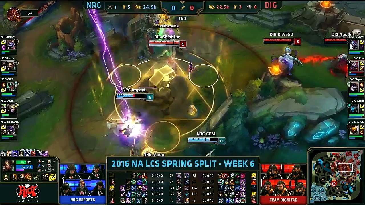 NRG Esports vs Dignitas _ Highlights NA LCS W6D1 2016 Spring S6 _ NRG vs DIG Week 6