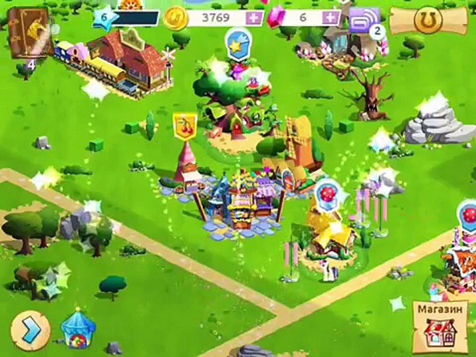 Прохождение игры My Little Pony! Алмазная шахта! Игра Мой Маленький Пони!