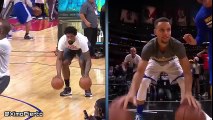 DeAndre Jordan Impersonating Stephen Curry  Warriors vs Clippers  February 20. 2016 NBA