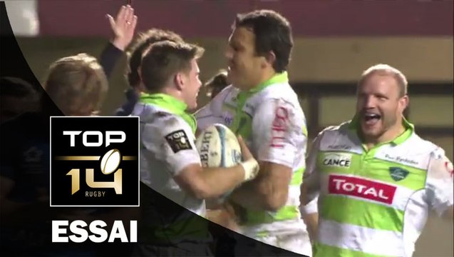 TOP 14 - Montpellier - Pau : 16 - 19 Essai Colin SLADE (PAU) - J15 - Saison 2015/2016