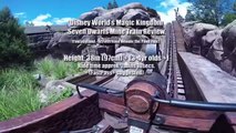 Disney World Seven Dwarfs Mine Train Roller Coaster Ride w_ Hailey- Front Row PoV GoPro HD