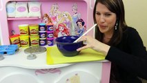 PLAY DOH Videos CAKE Mountain PlayDough Cupcakes On Disney Princess Kitchen DisneyCarToys