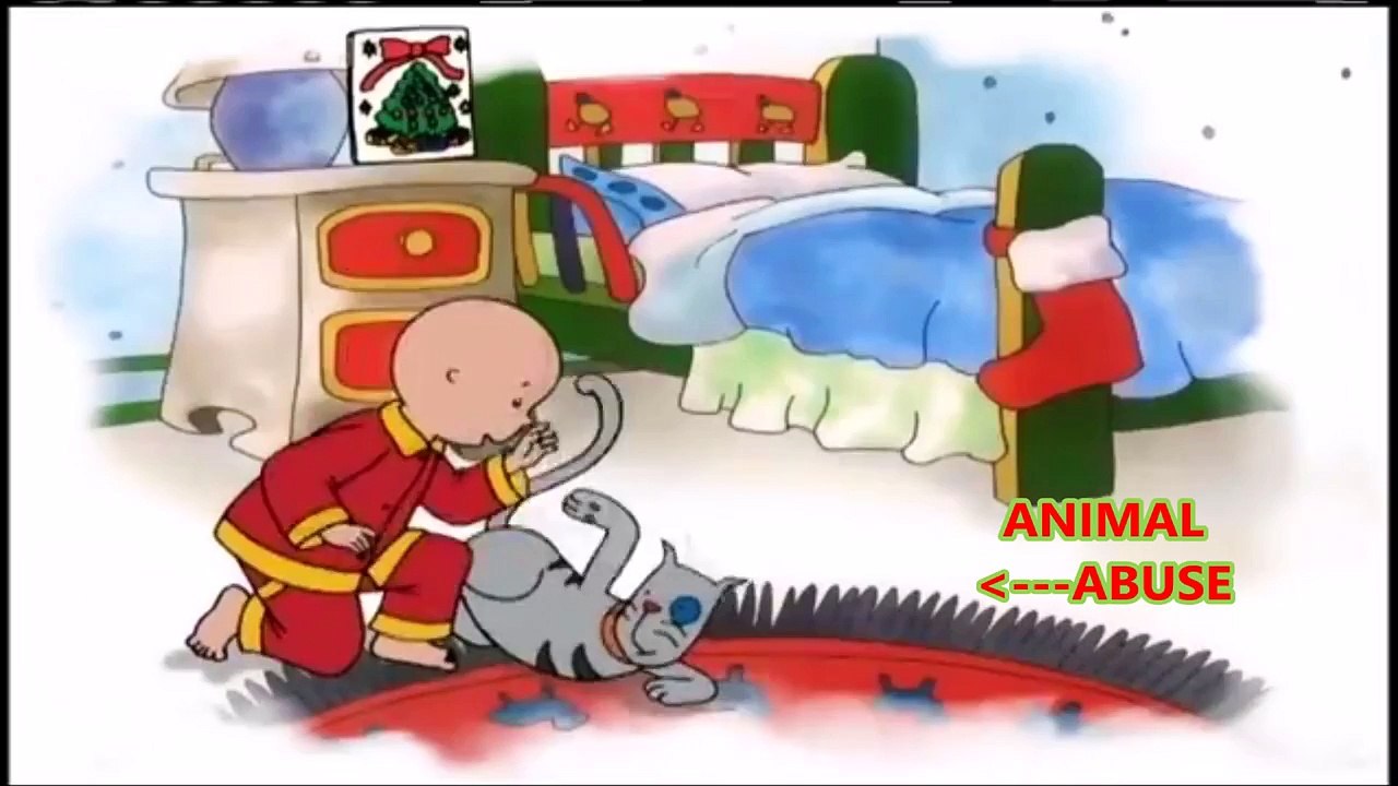 CAILLOU POOP (YTP) - Caillou Blows up whilest singing about Christmas - 12 Days of Poopmas