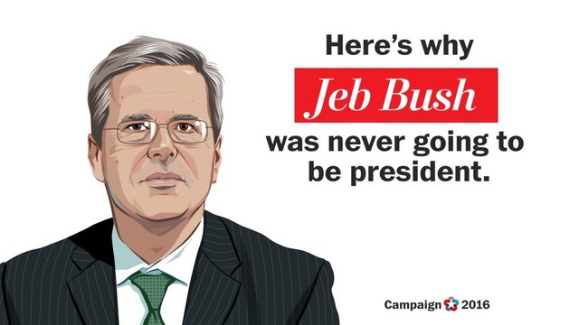 Why Jeb Bush was never going to be president