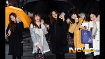 160212 LABOUM on the way to Music Bank rehearsal