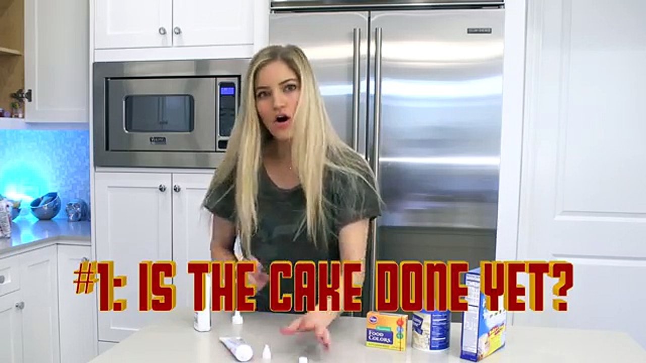MH How to make a Valentine's Emoji Kiss Cake! ijustine Cooking