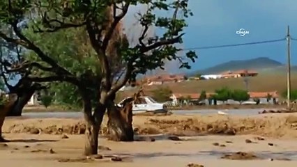 Haymana'daki sel amatör kameraya yansıdı