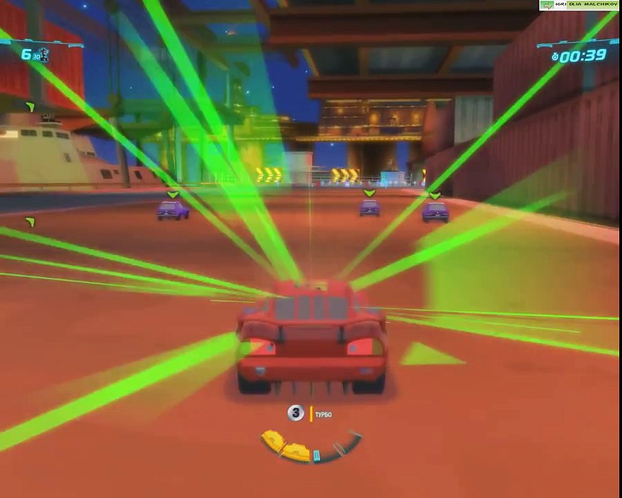 Cars 2 Захват нефтяной вышки Тачки 2 играем Молния Маквин - Игры для мальчиков