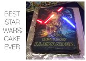 This Star Wars Cake Has Glowing Lightsabers