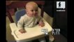Cheerio hangs from baby's drool - Funny Accidents - toddletale