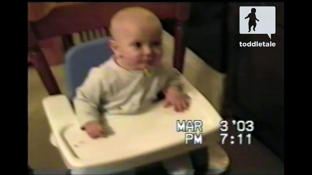 Cheerio hangs from baby's drool - Funny Accidents - toddletale